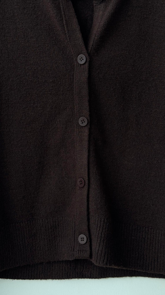 Cardigan Laine douce Marron
