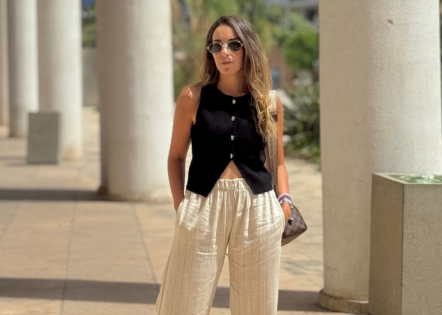 VANILLA pantalon 100% Lin