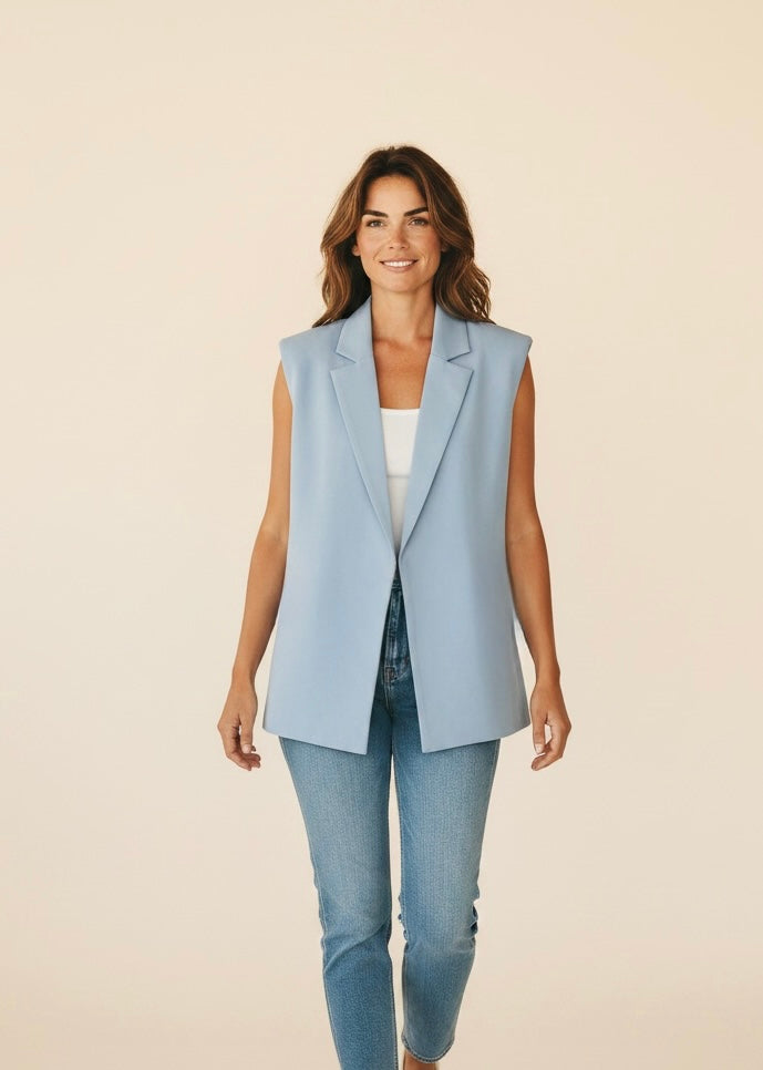 Veste sans manches fluide