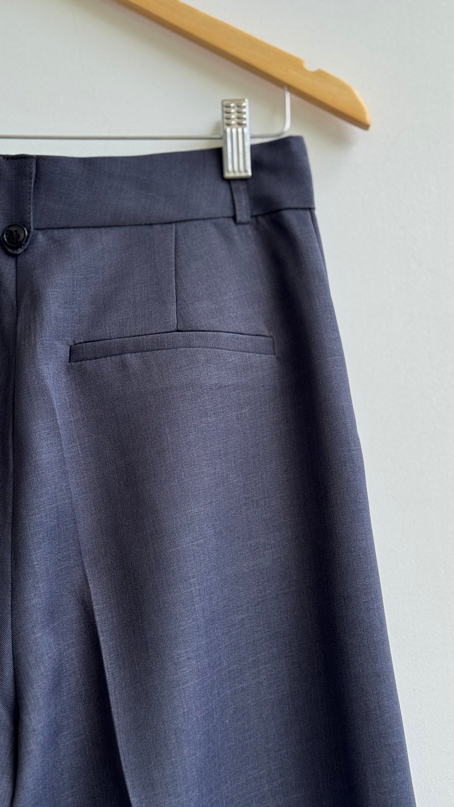 Pantalon Large Gris