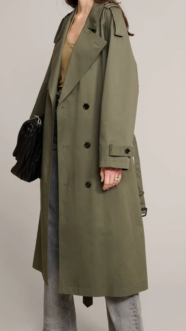 the trench coat khaki green