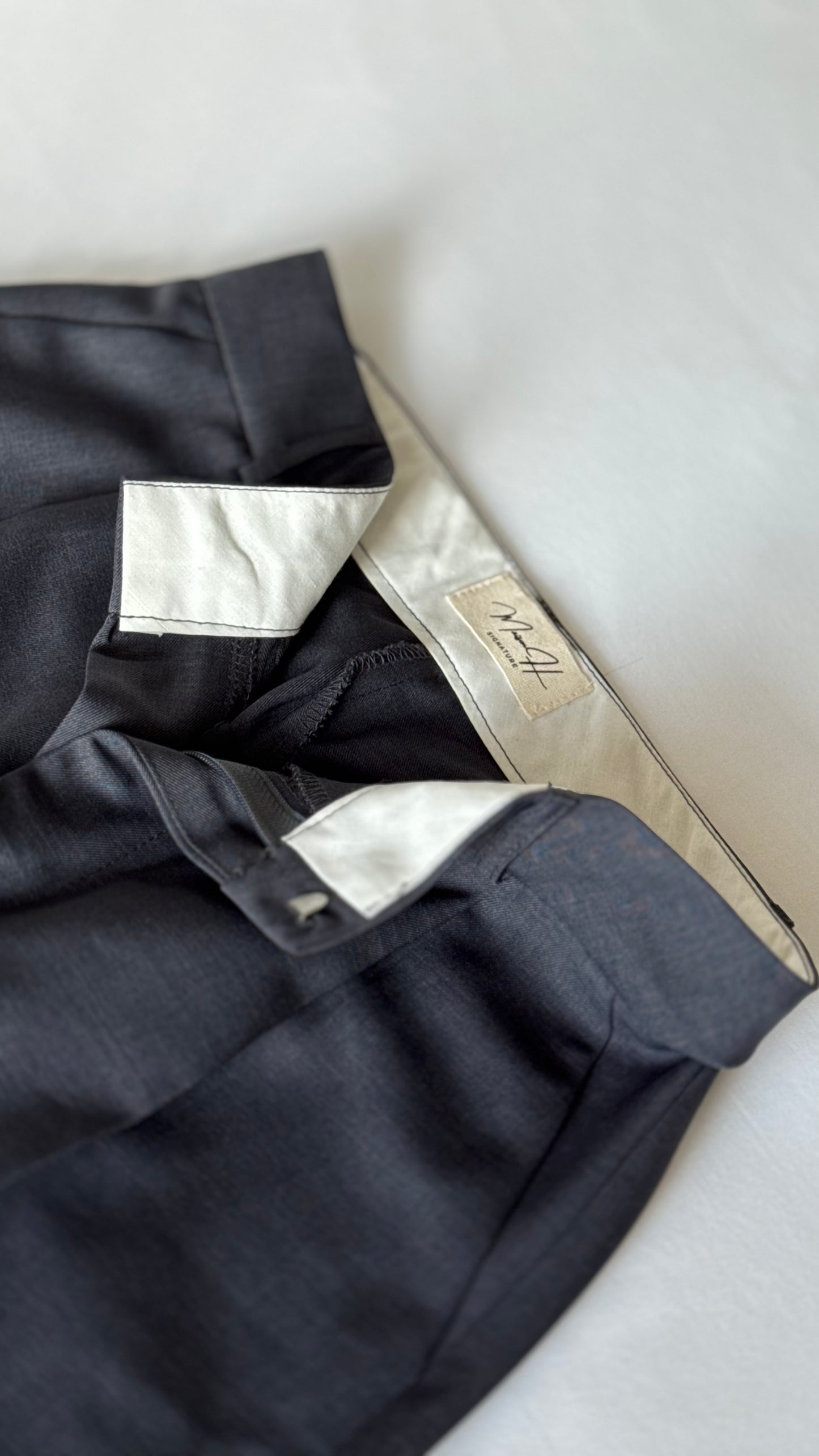 Pantalon Large Gris