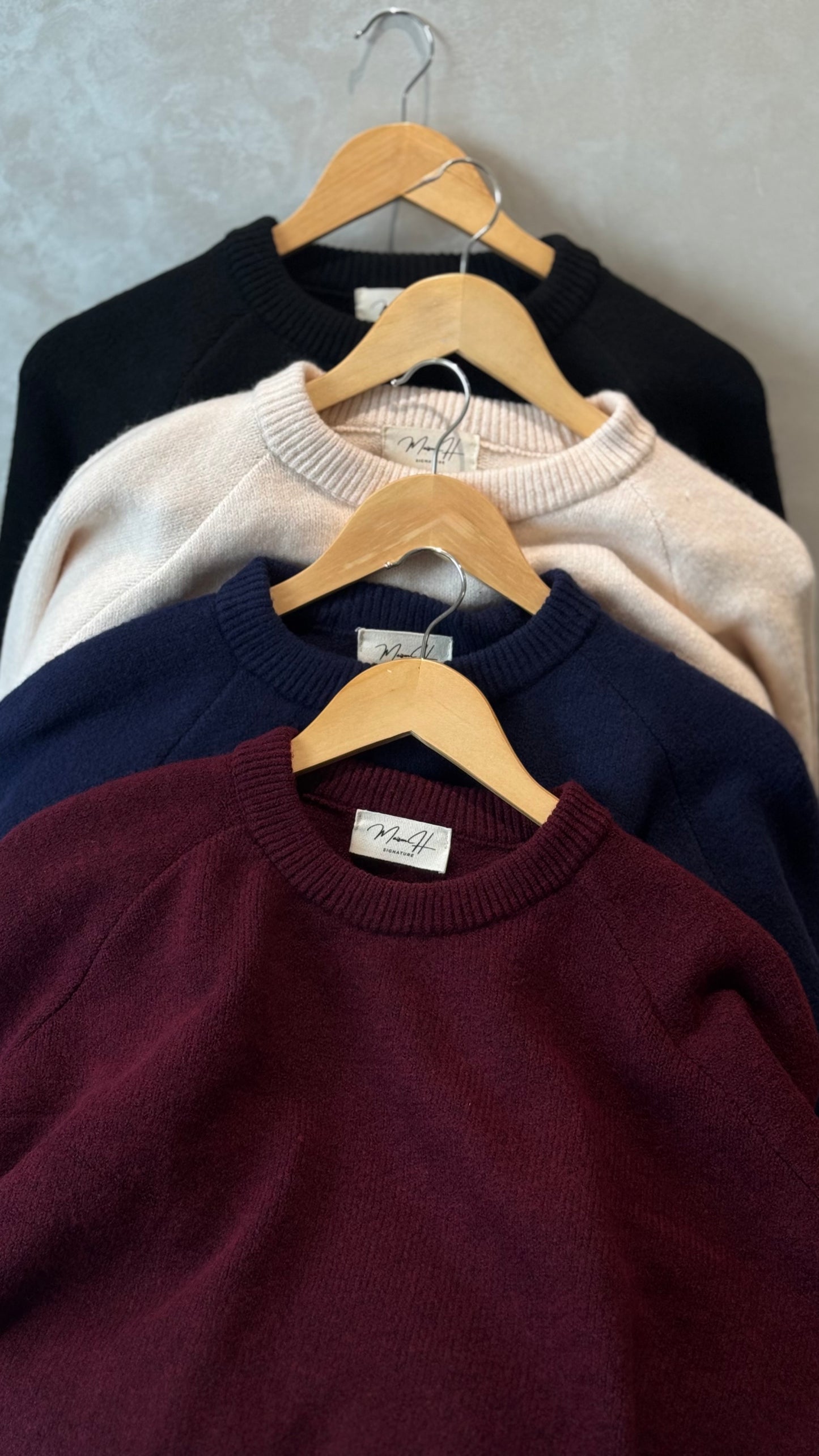 Pull 100% Laine douce Grenât