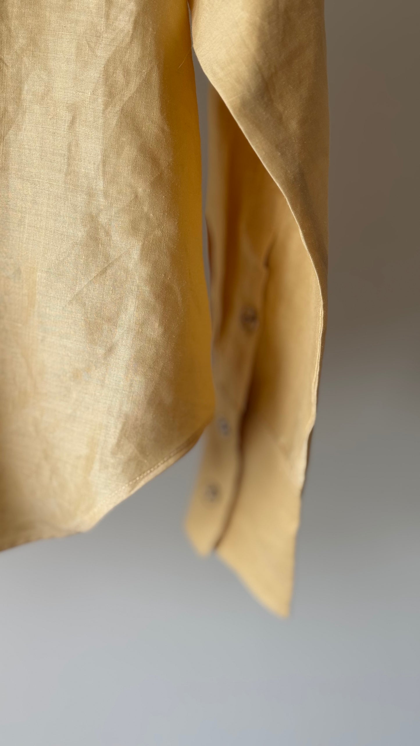 Chemise en Lin mélangé Jaune