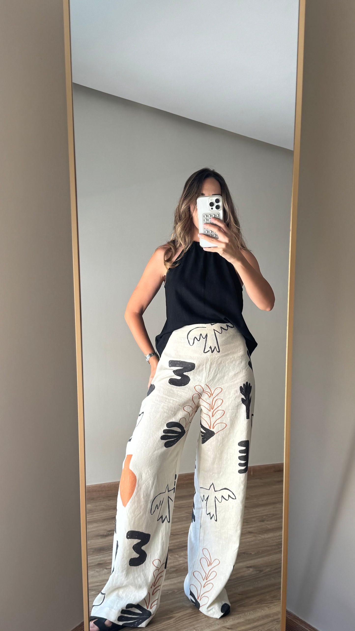 Printed Set 100% Lin