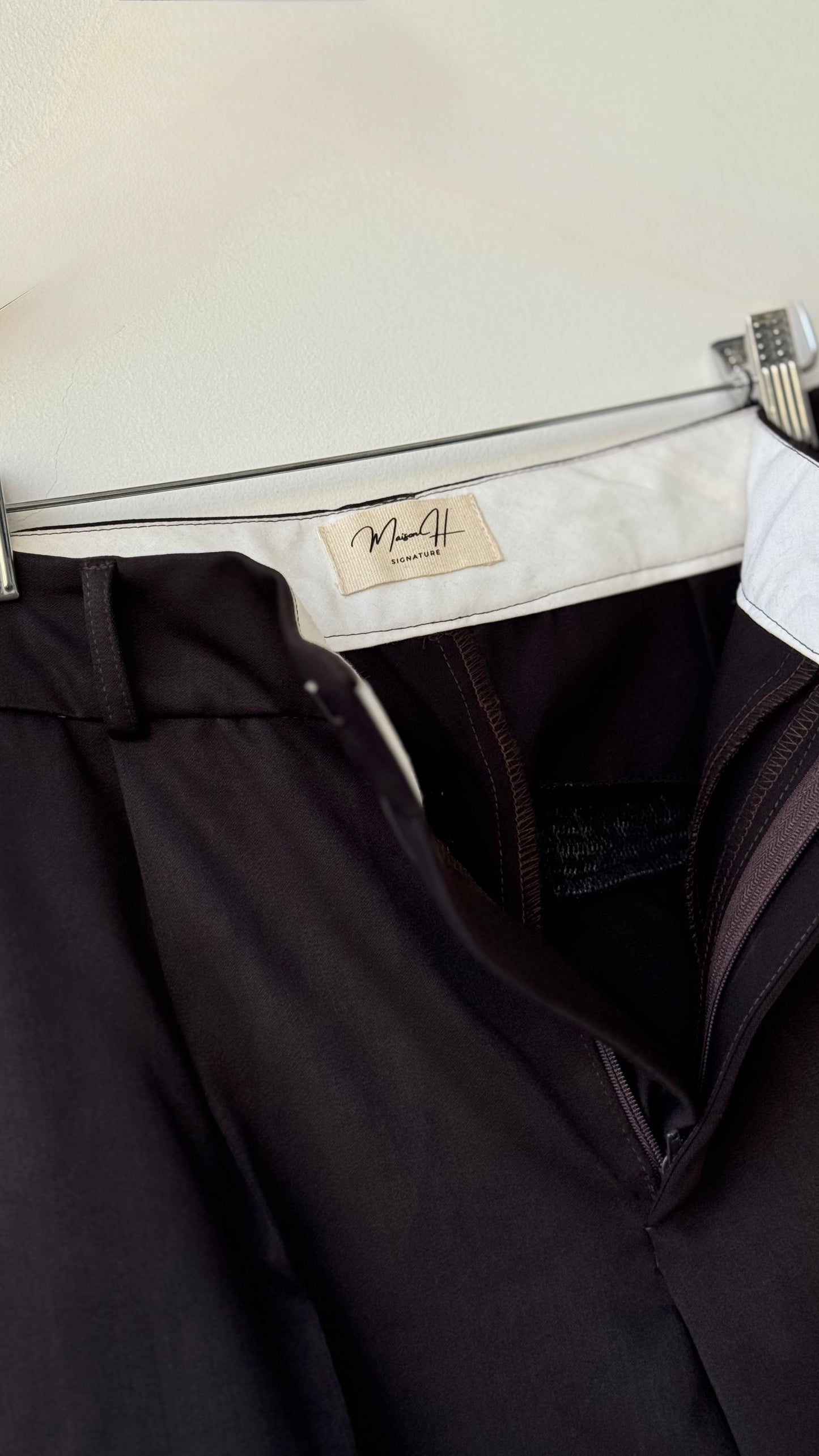 Pantalon Large Marron