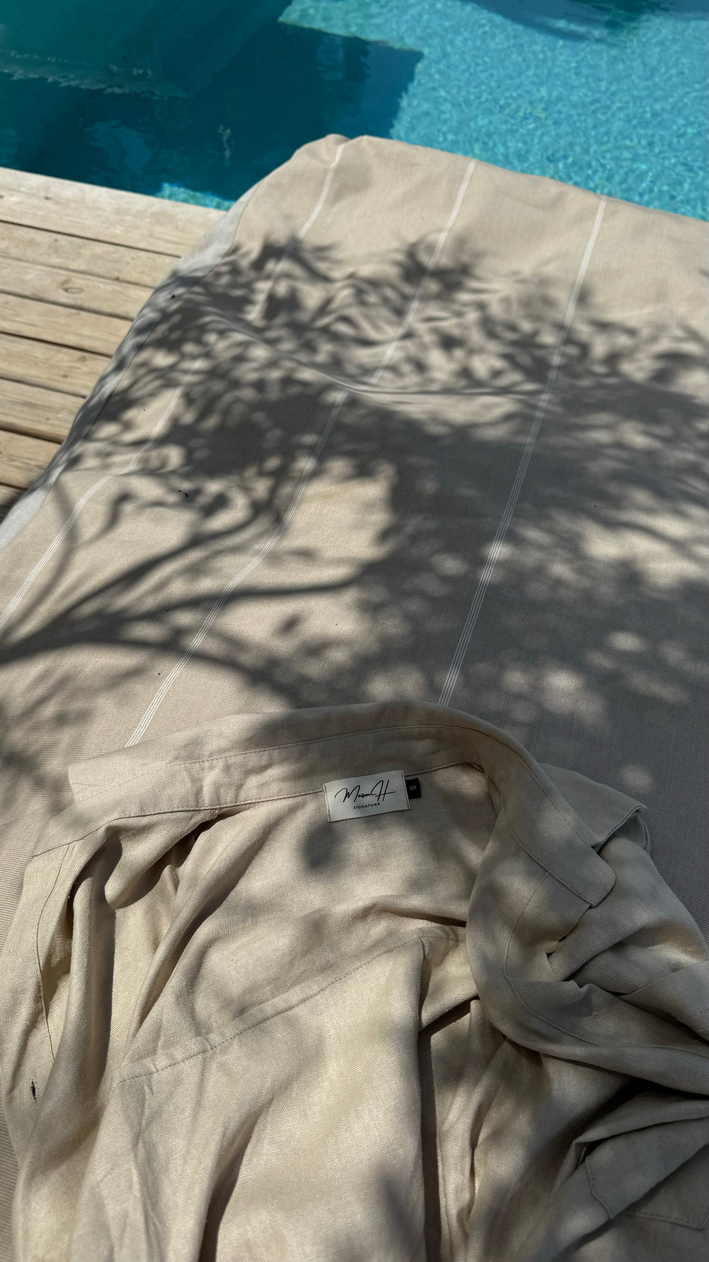 ALMOND SET 100% LIN
