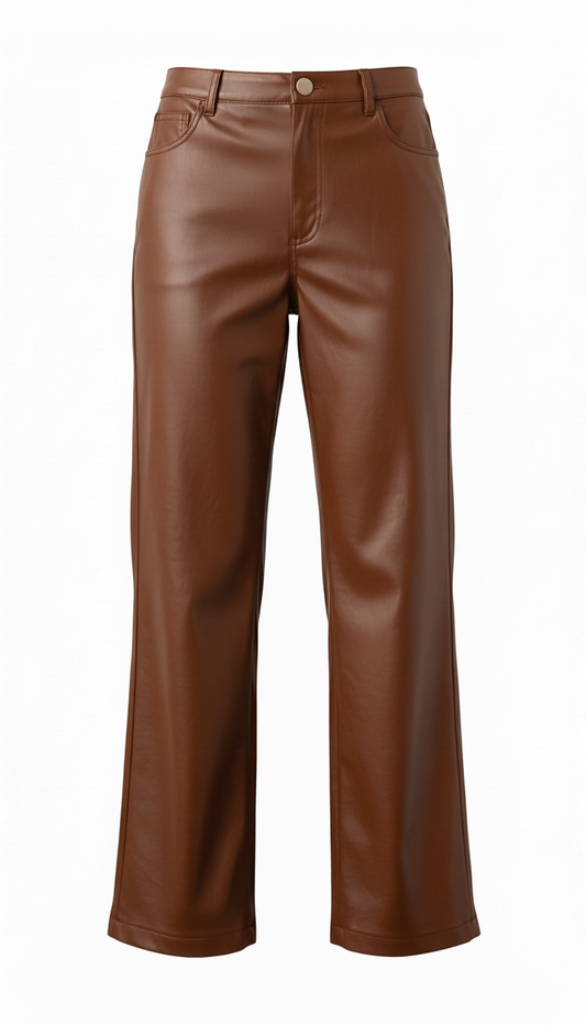 Pantalon Similicuir suédine