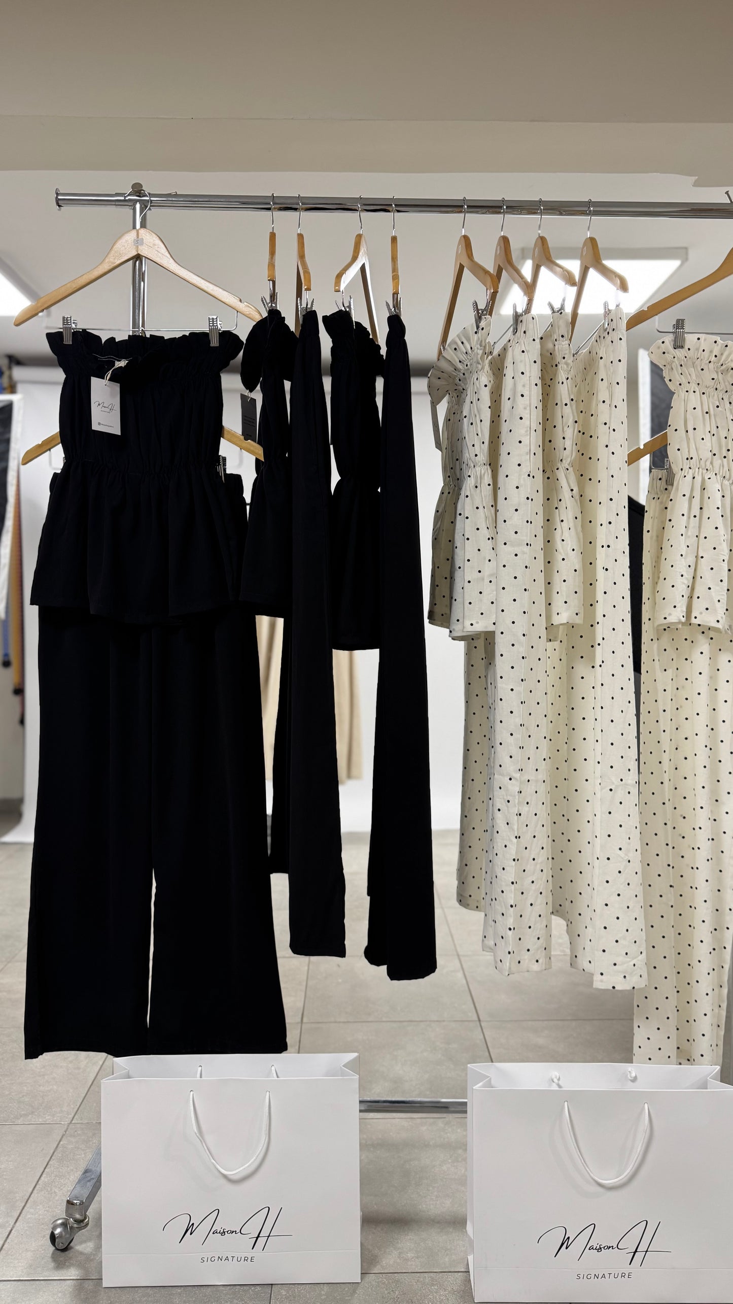 POLKA DOT Set 100% Lin